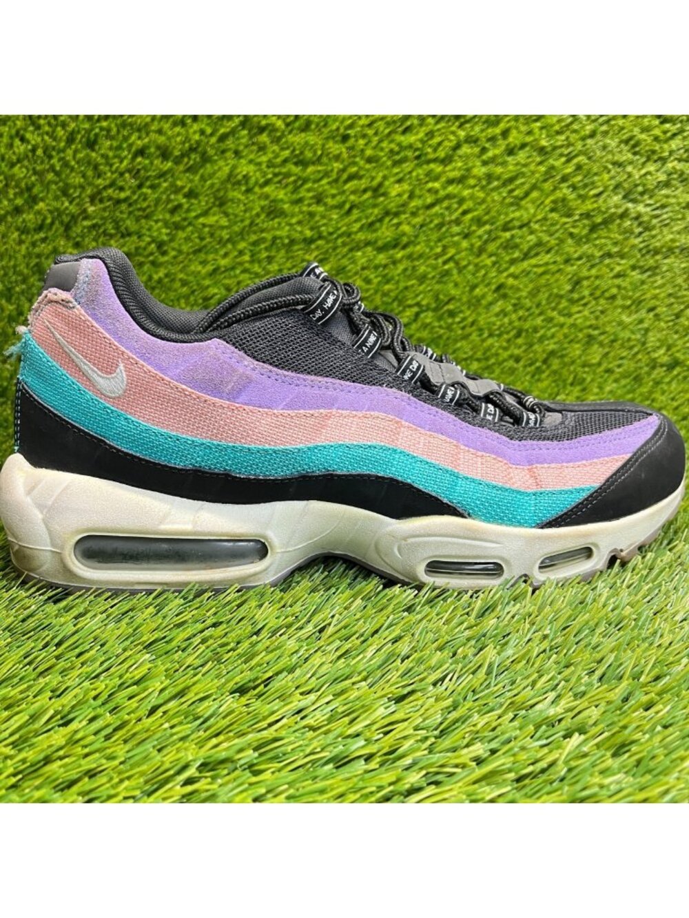 Nike Air Max 95 Have A Nike Day Mens Size 11.5 Black Running Shoes Sneakers